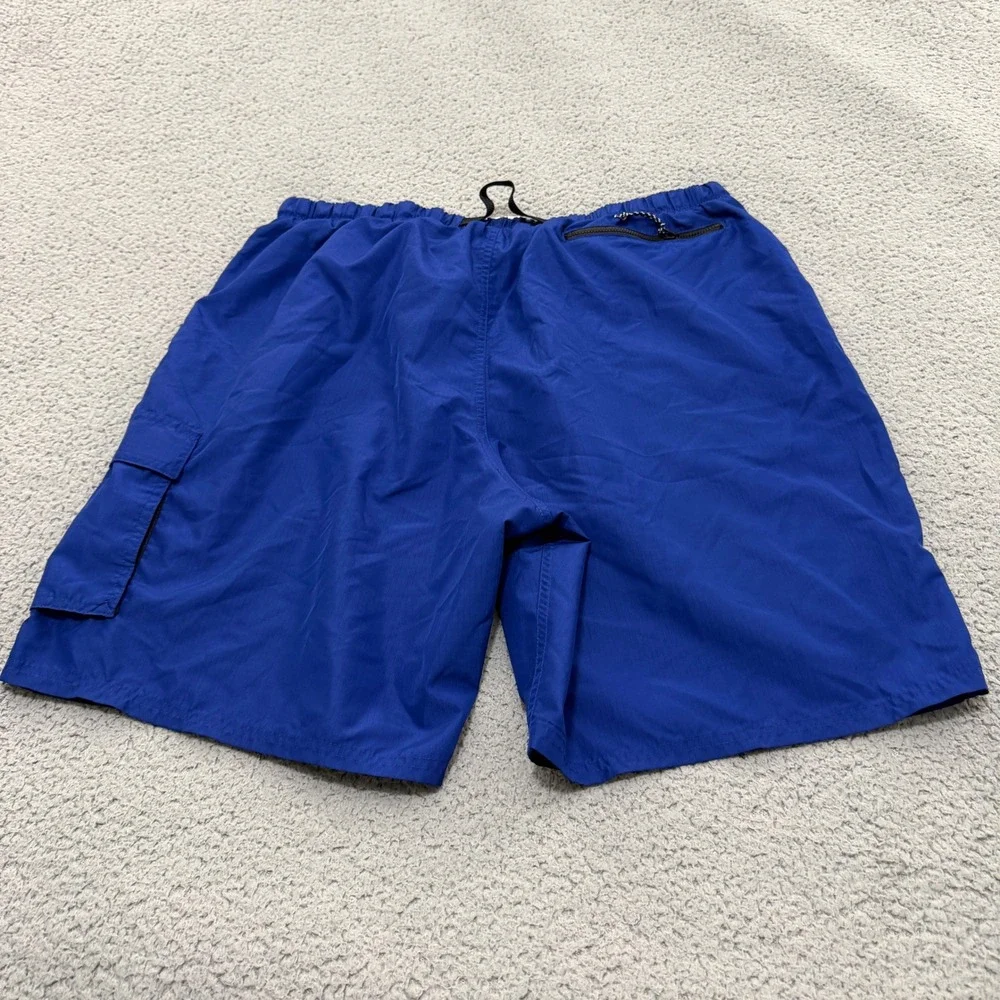 Nike Volley Swim Shorts Mens XXL Royal Blue Cargo Integrated Belt Packable